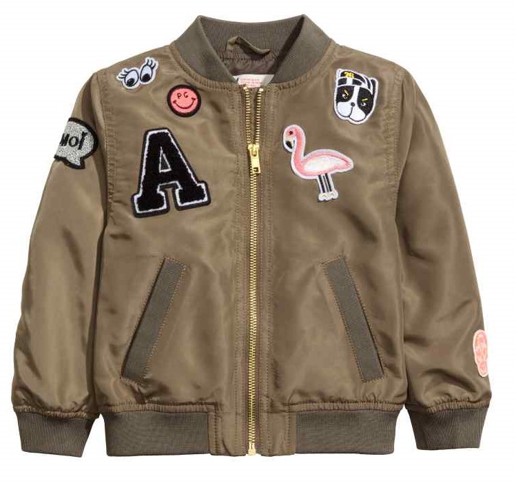 Detská bunda - Bomber bunda H&M veľkosť 116