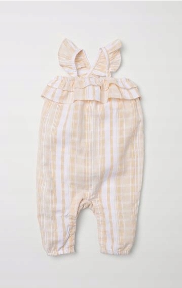 Detská kombinéza - H&M 50 béžová, biela, viacnásobná, žltá letná oblek