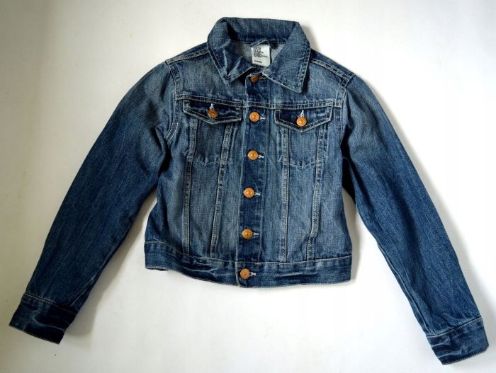 Detská bunda - H&M denim bunda 134