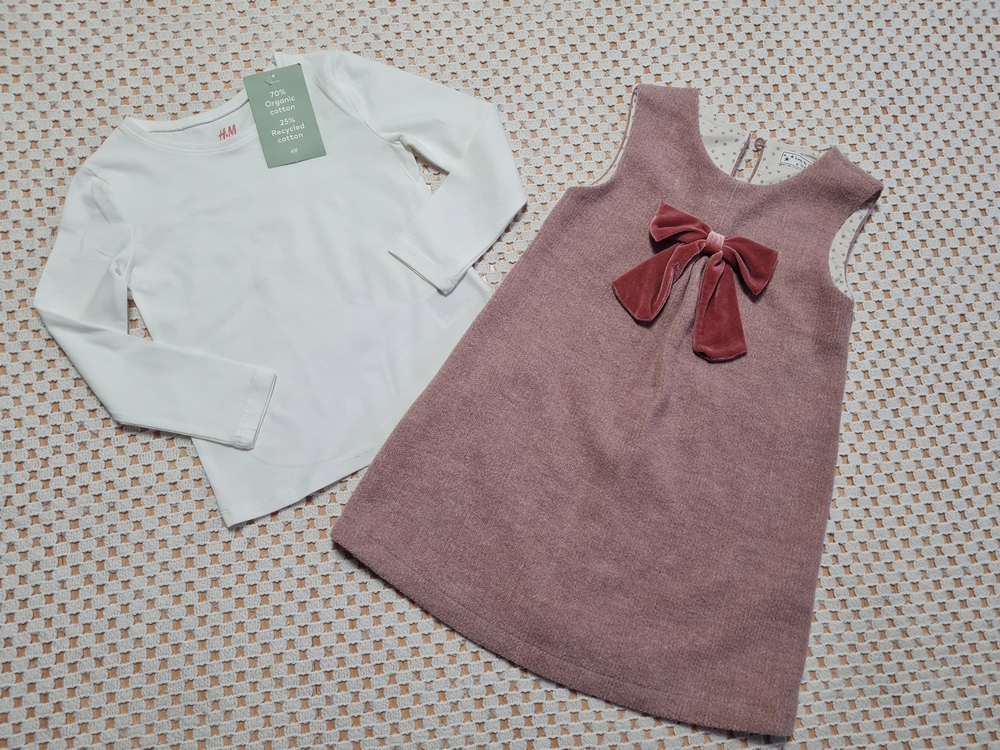 H&M 98 White, Pink, Multi -Colored Set