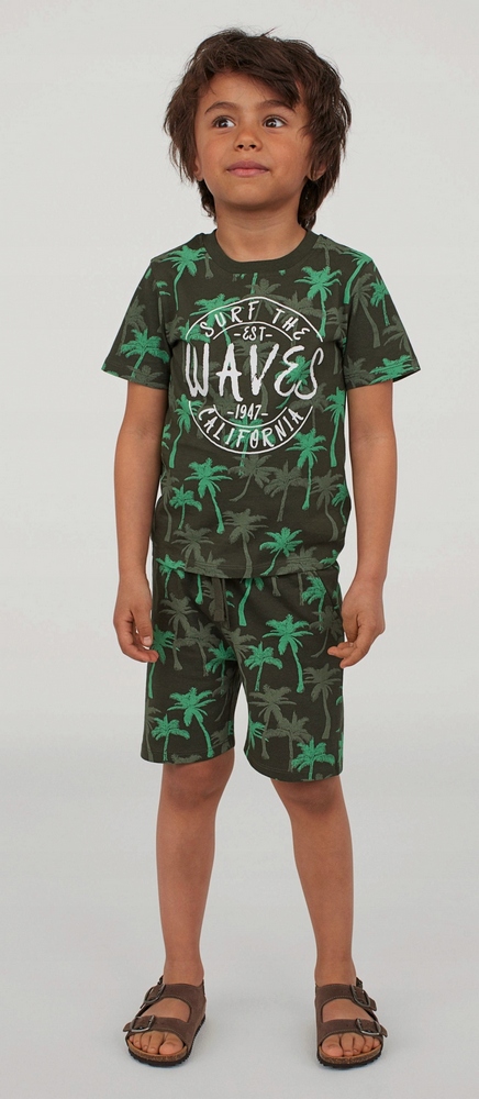 Detská košeľa - H&M 110 krátke šortky