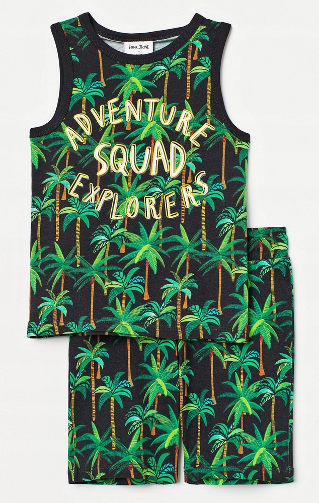 H&M 110 čierna, zelená sada