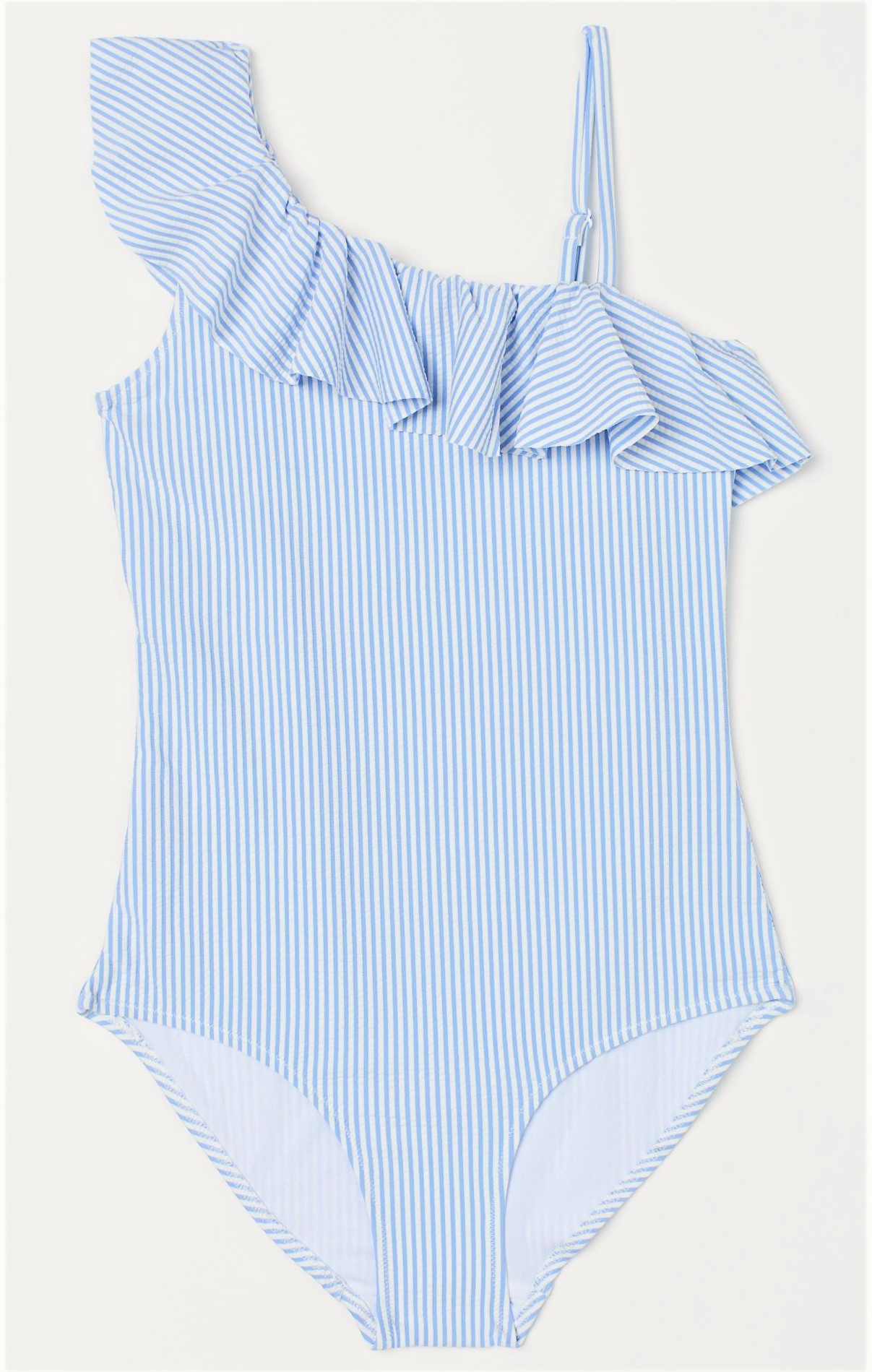Detské plavky - Jeden -kus h & m outfit 146 biely, modrý