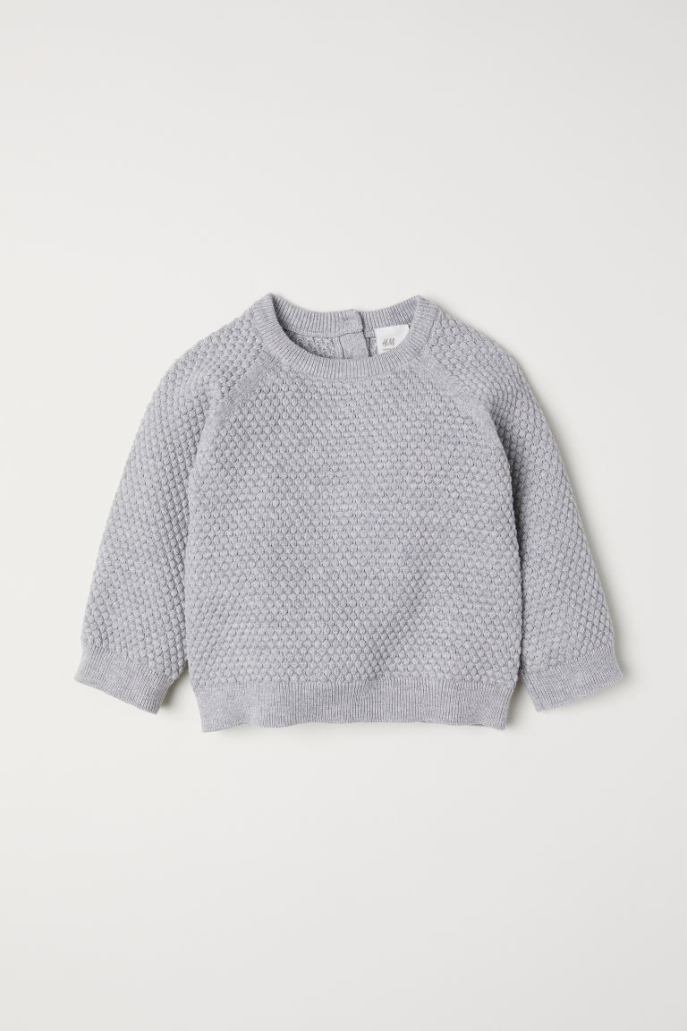 Detský sveter - H&M 80 šedý sveter