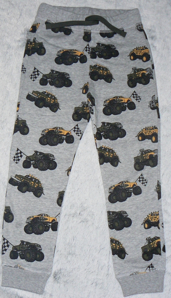 Tepláky H&M 134 Čierna, šedá, žltá
