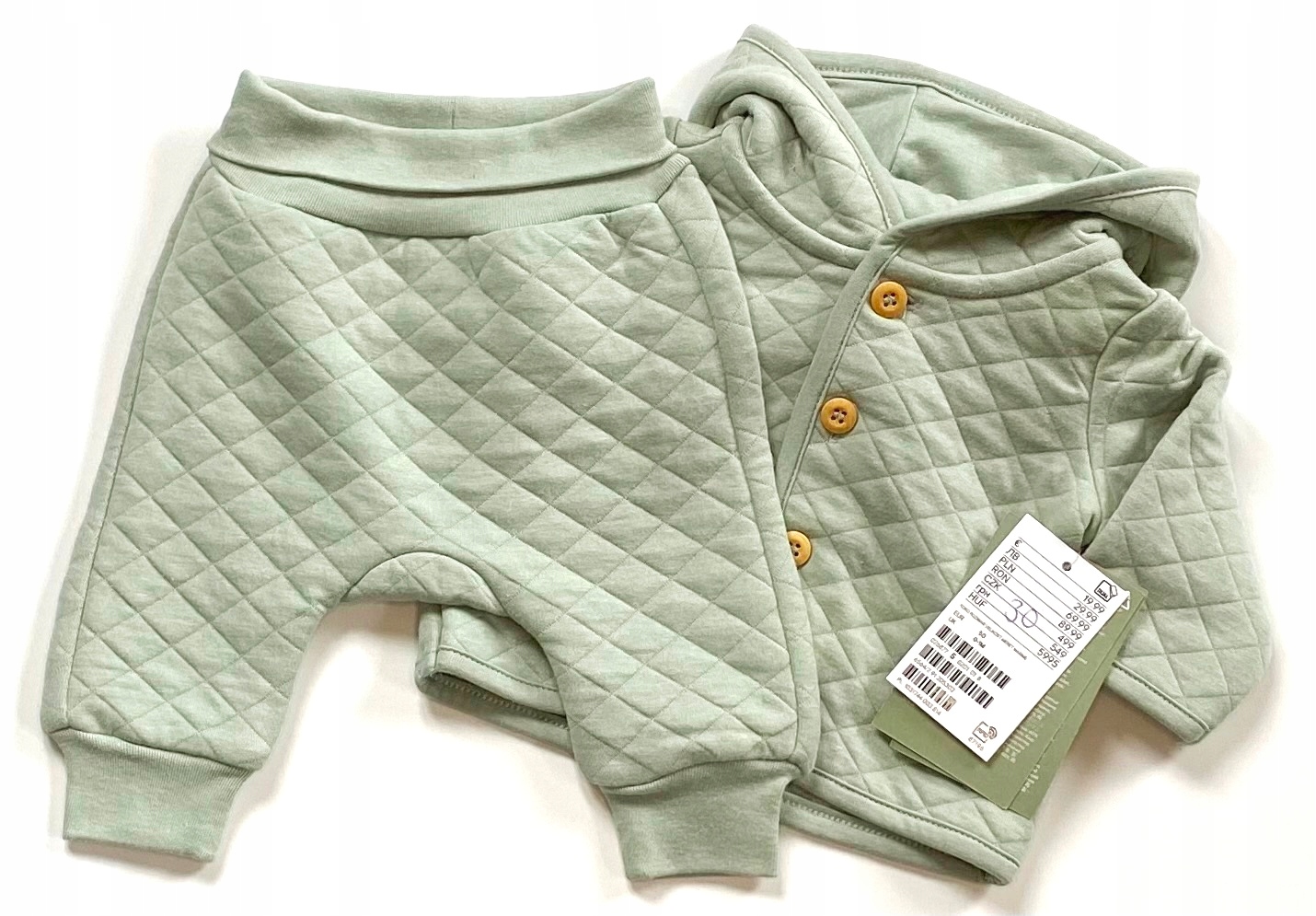 Detský komplet - Detská súprava H&M 50 Green 2 PCS.