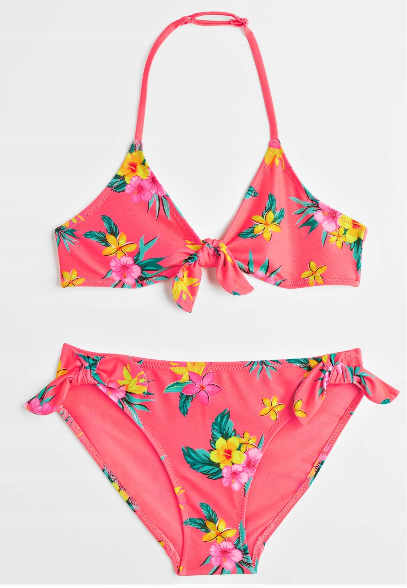Detské plavky - Dva kusy h & m outfit 146 oranžový, zelený, žltý