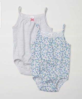 Detské body - Bez rukávov bez rukávov H&M Bavlna veľkosť 80 pripevnená západkou