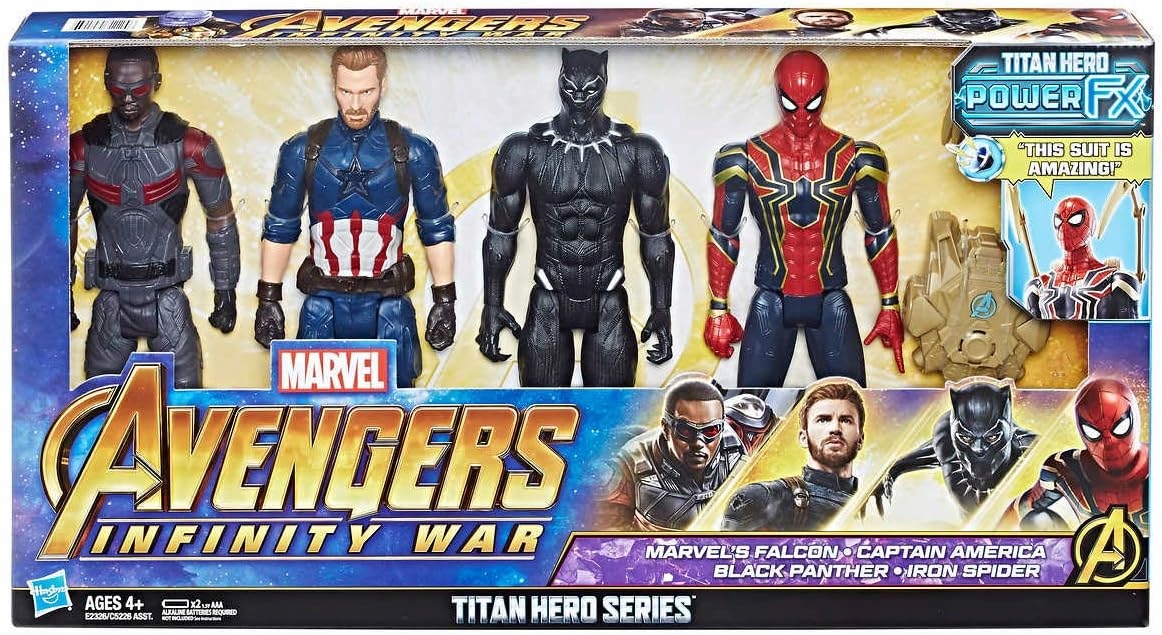 HASBRO SÚPRAVA 4 figúrok AVENGERS 30cm ZVUK E2326