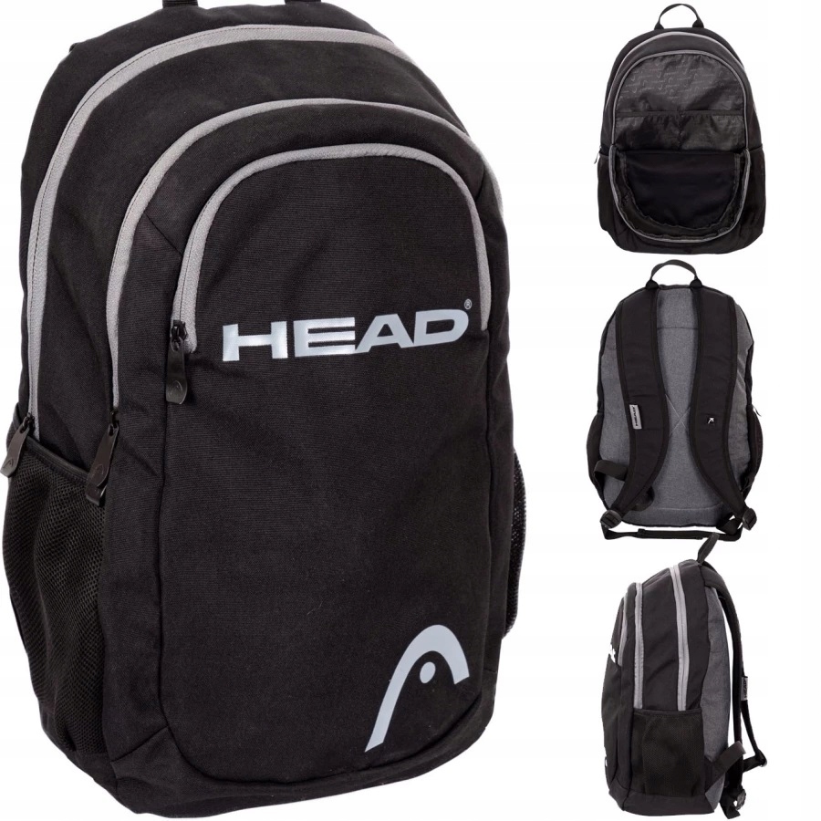 Single -Chamber School Backpack Kajst Shades of Grey and Silver