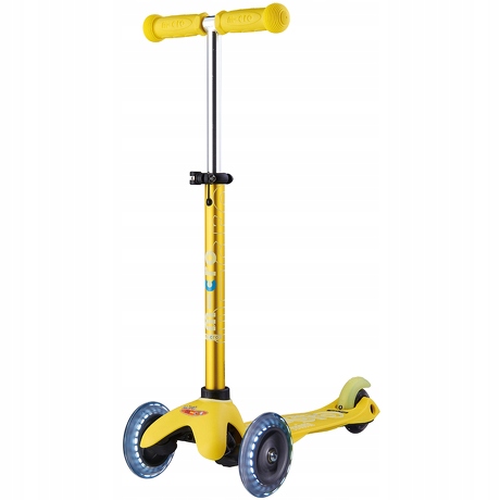 Mini Micro Deluxe Trixe LED žltý skúter