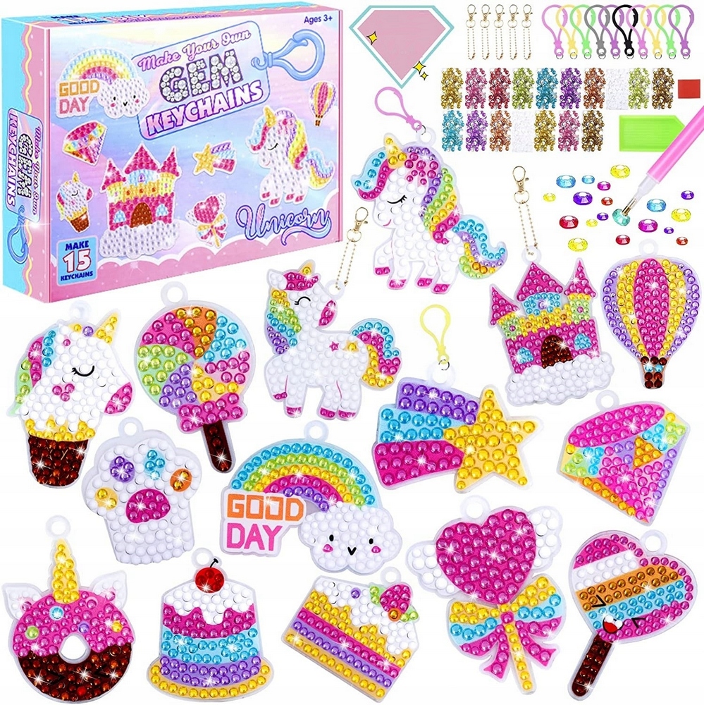 Kreatívna hračka - Diamantová výšivka Mosaika Veľká kreatívna súprava Diamond Unicorn Accessories
