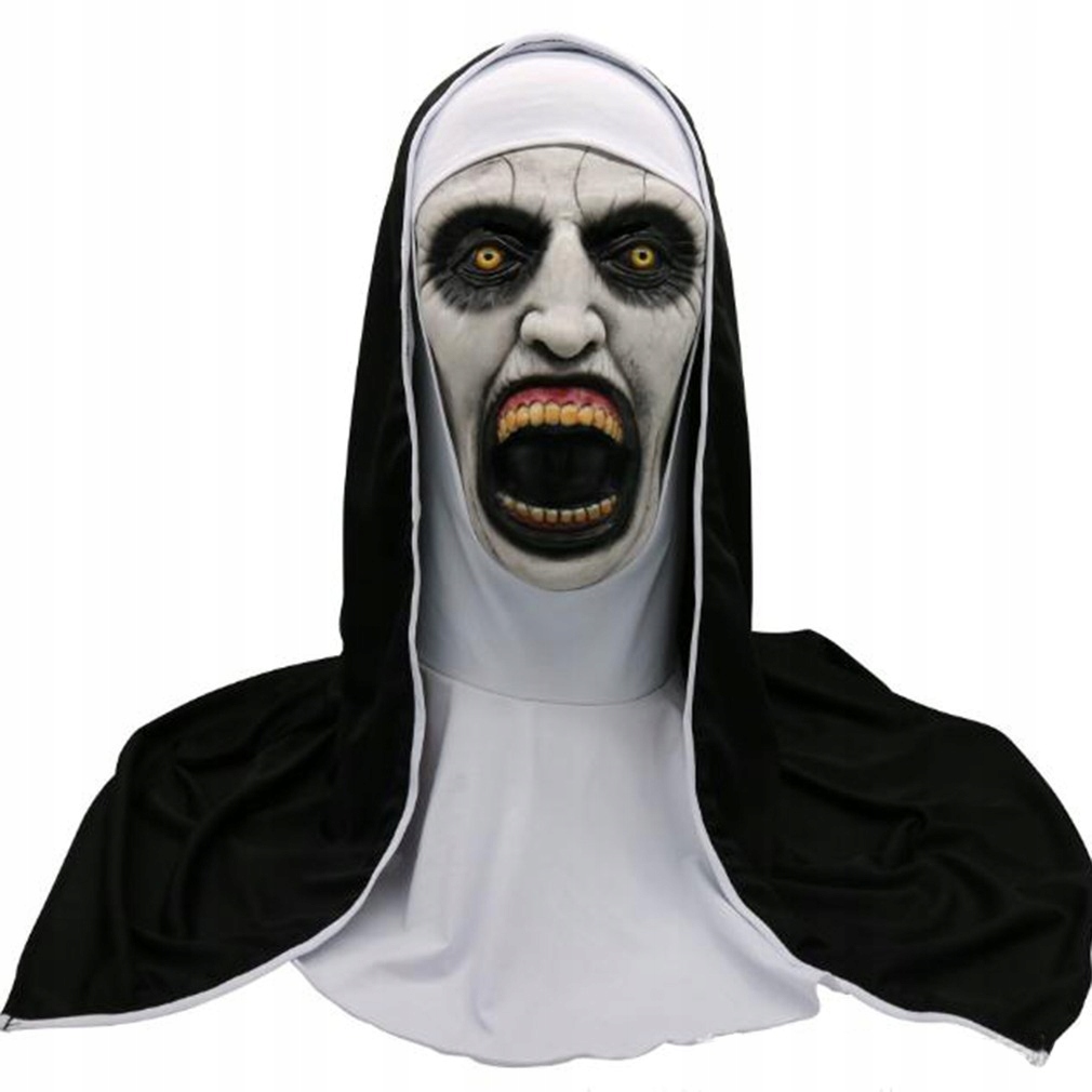 Halloweenska maska Cosplay Nun Sister Presenta