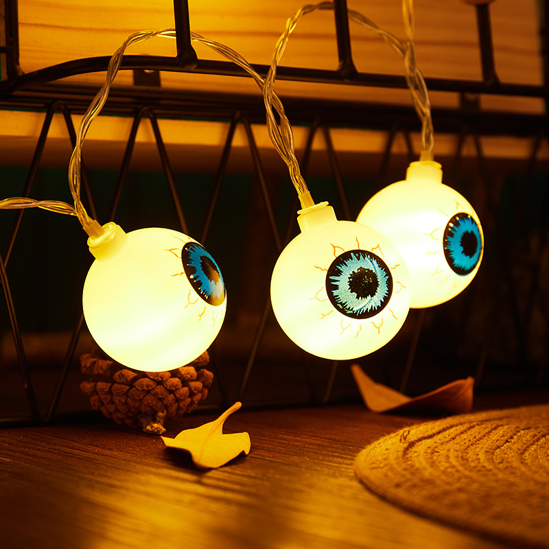Halloweenska LED svetelná reťaz duchov 10 svetiel 1,5M