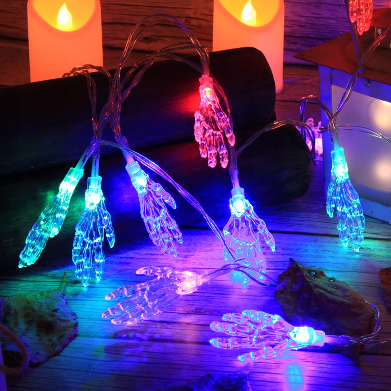 Halloweenska LED ručná svetelná reťaz 40 svetiel 5M