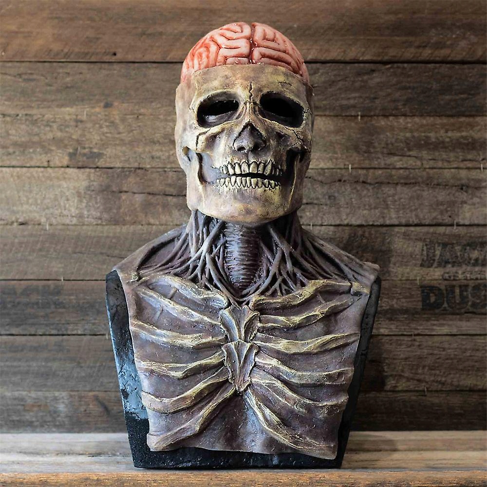 Latexová maska s lebkou na halloweensku párty