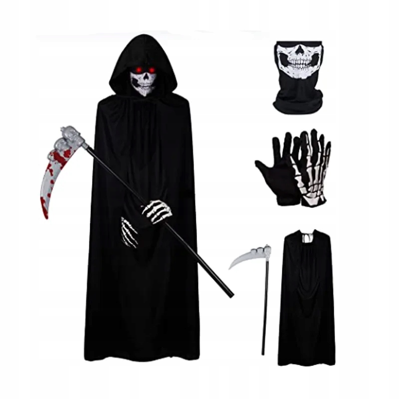 Cosplay kabát na halloweensku párty Kostým na halloweensky ples lebky