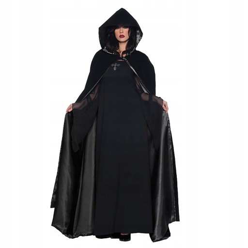 Kostým, maska - Halloween čarodejnica upír dlhá sukňa