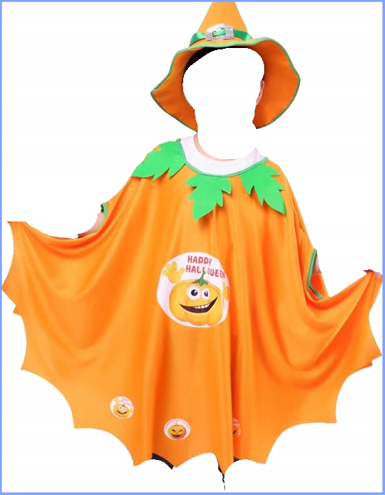 Halloweenska kostýmová pláštenka s klobúkom. Detský kostým