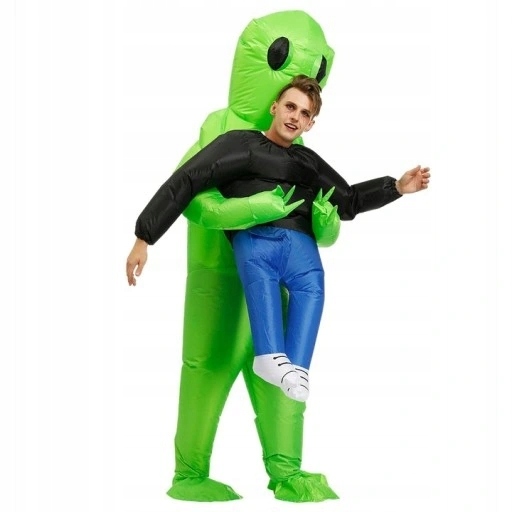 Halloweensky vtipný nafukovací kostým mimozemšťana