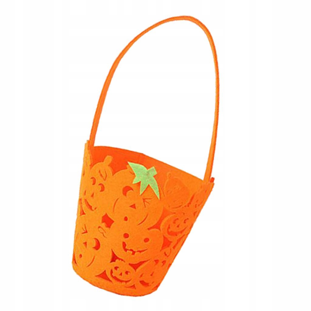 Halloweenska oranžová taška so smajlíkom