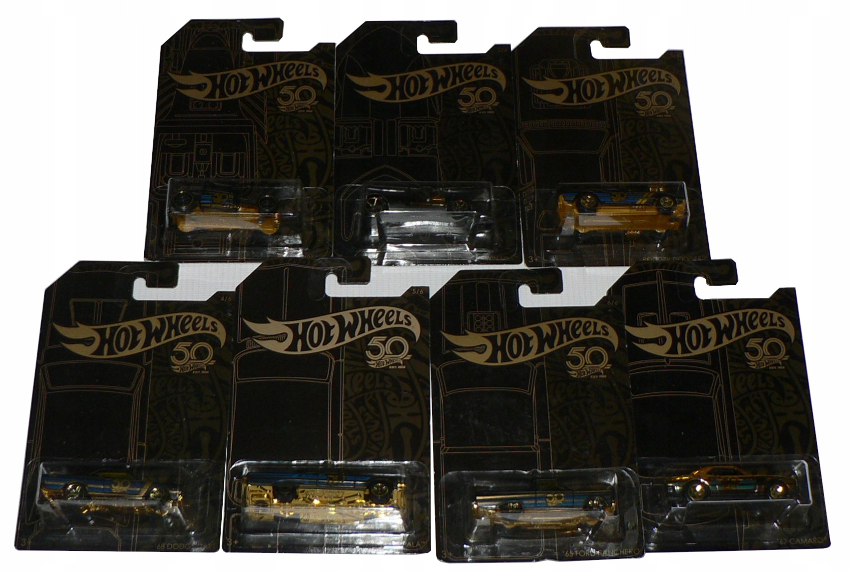 HOT WHEELS 50th ANNIVERSARY FRN33 Celá sada 6 ks.