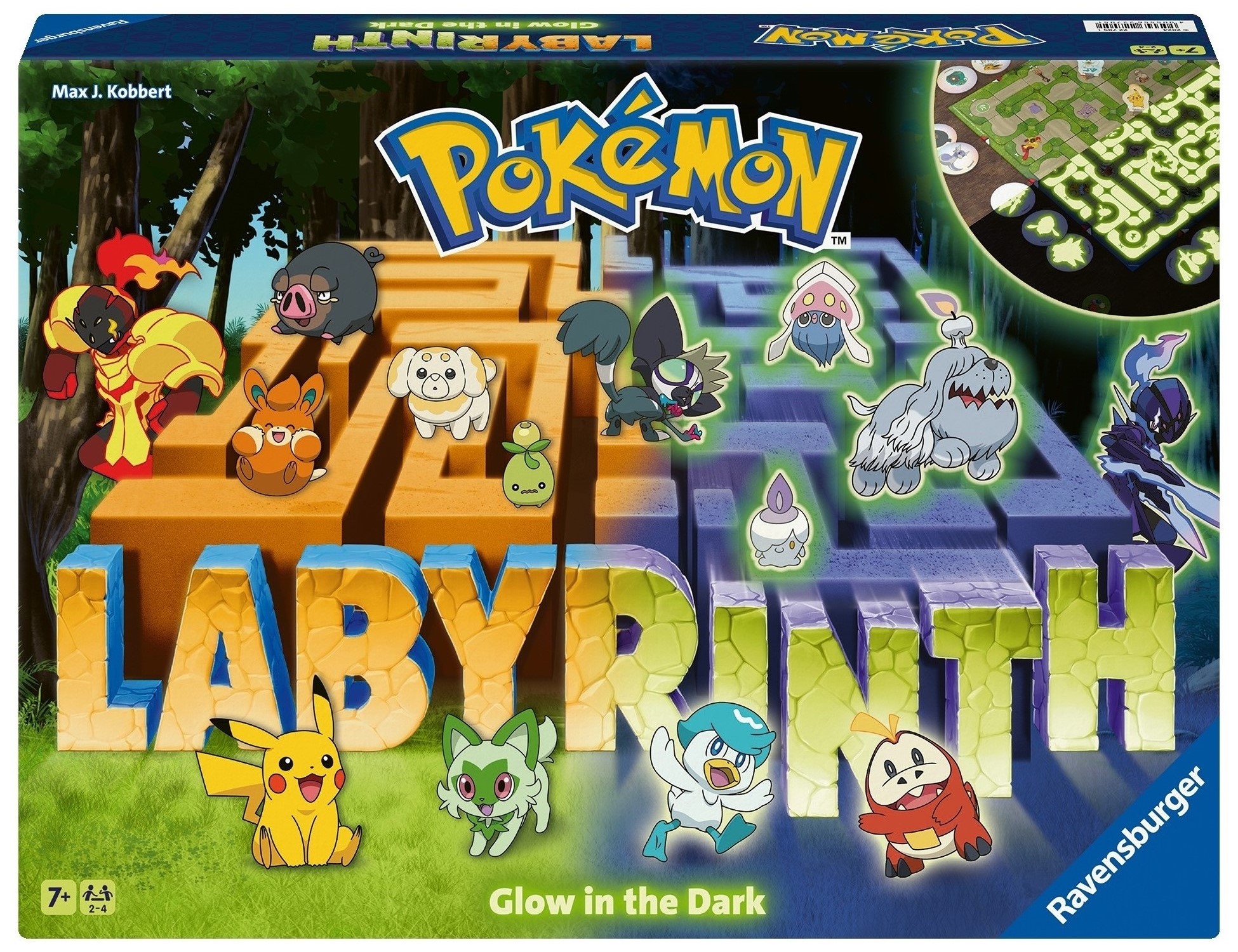Ravensburger 228393 Labyrint Pokémon Nočná edícia