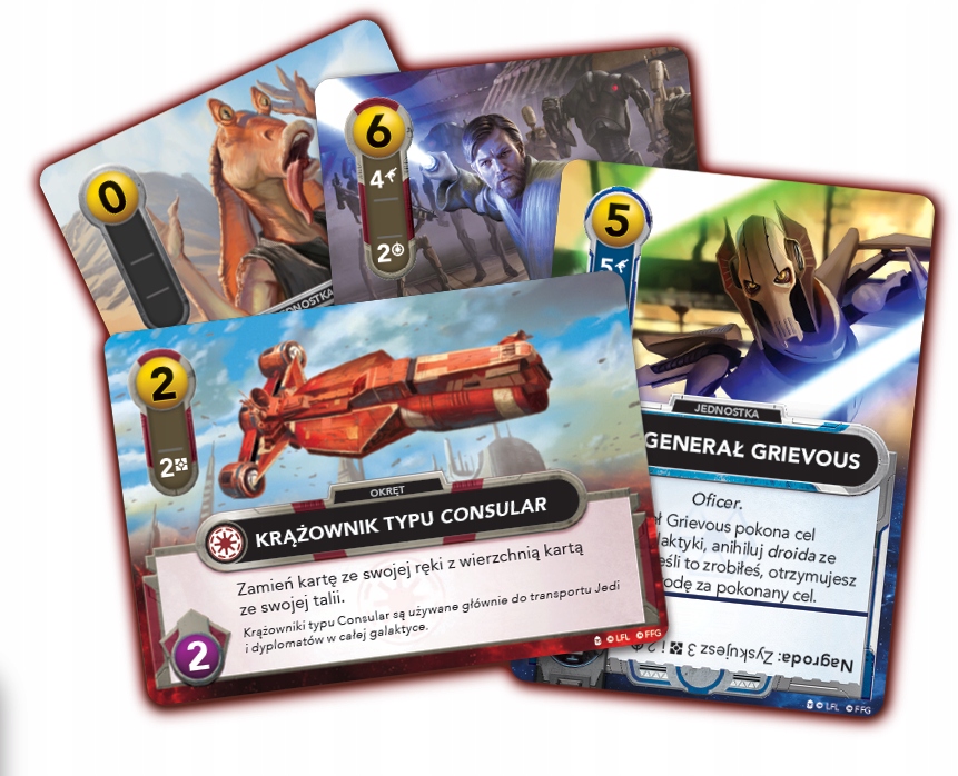 Star Wars: The Deckbuilding Game - Clone Wars (poľská edícia) stolová hra Rebel