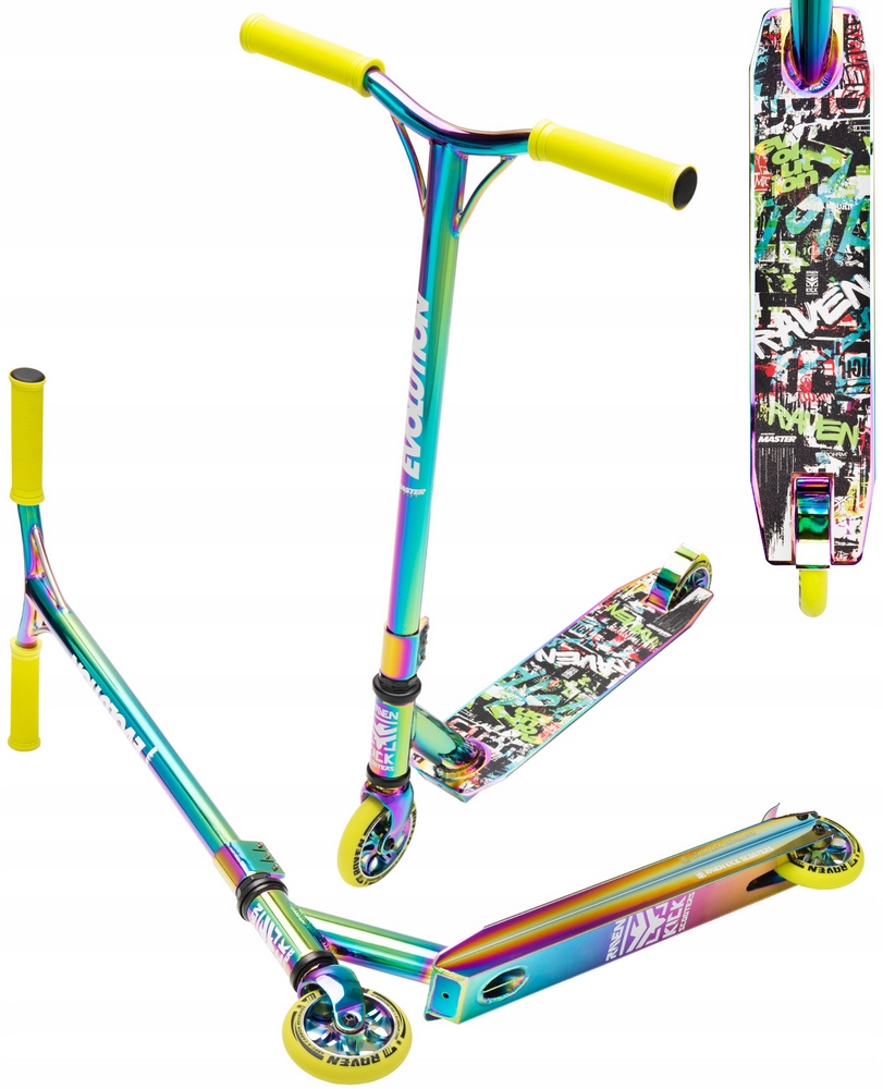 Raven Master Neo Chrome Lime Konkurenčný skúter