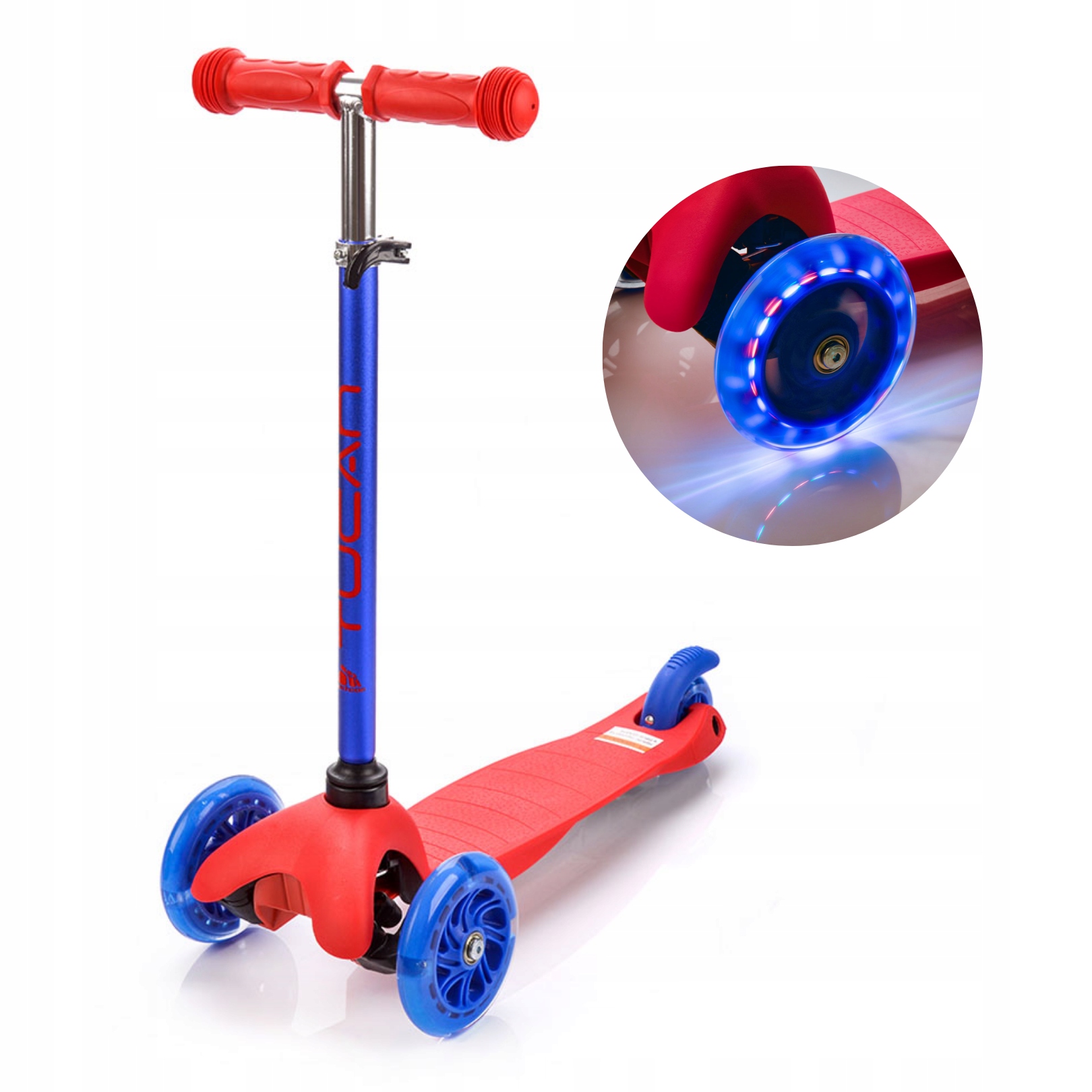 Tri -kolíok Tucan LED Meteor Balance Scooter