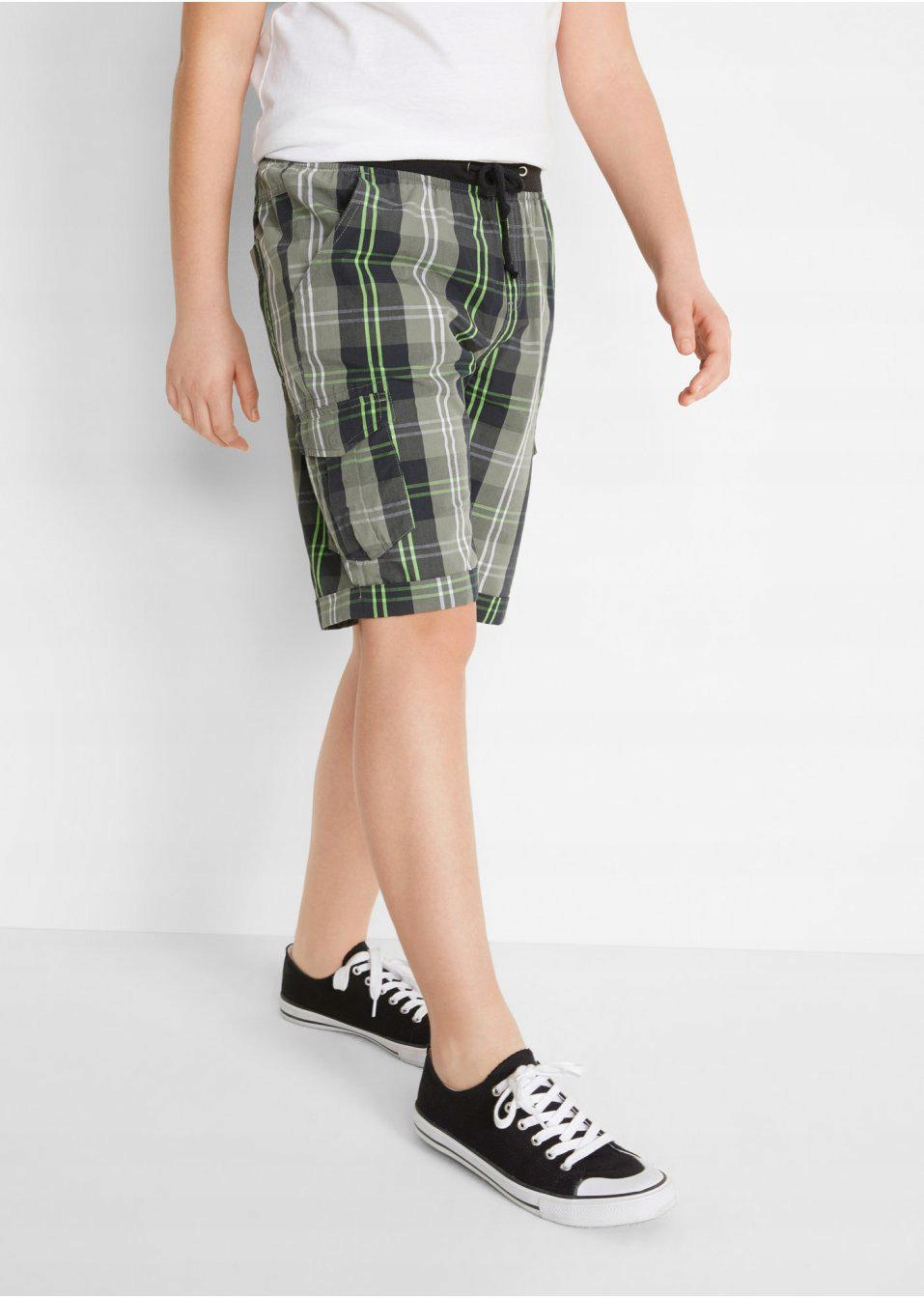 Detská košeľa - Krátky Bonprix 146 Gray, Green Torts