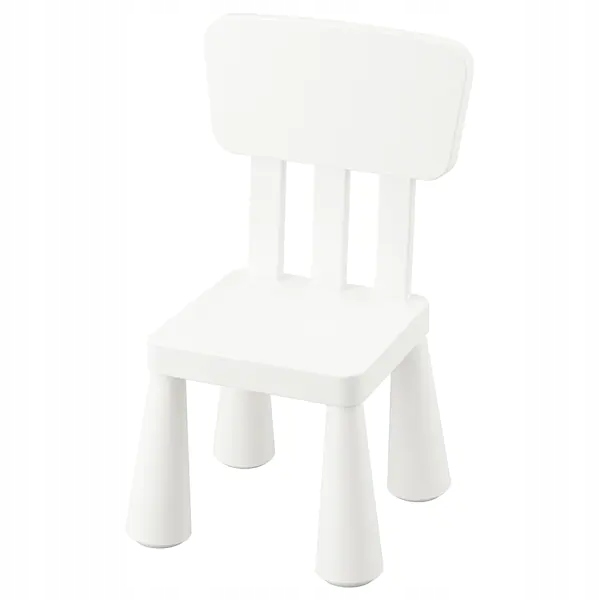 Podporná vankúš Ikea pre bielu stoličku