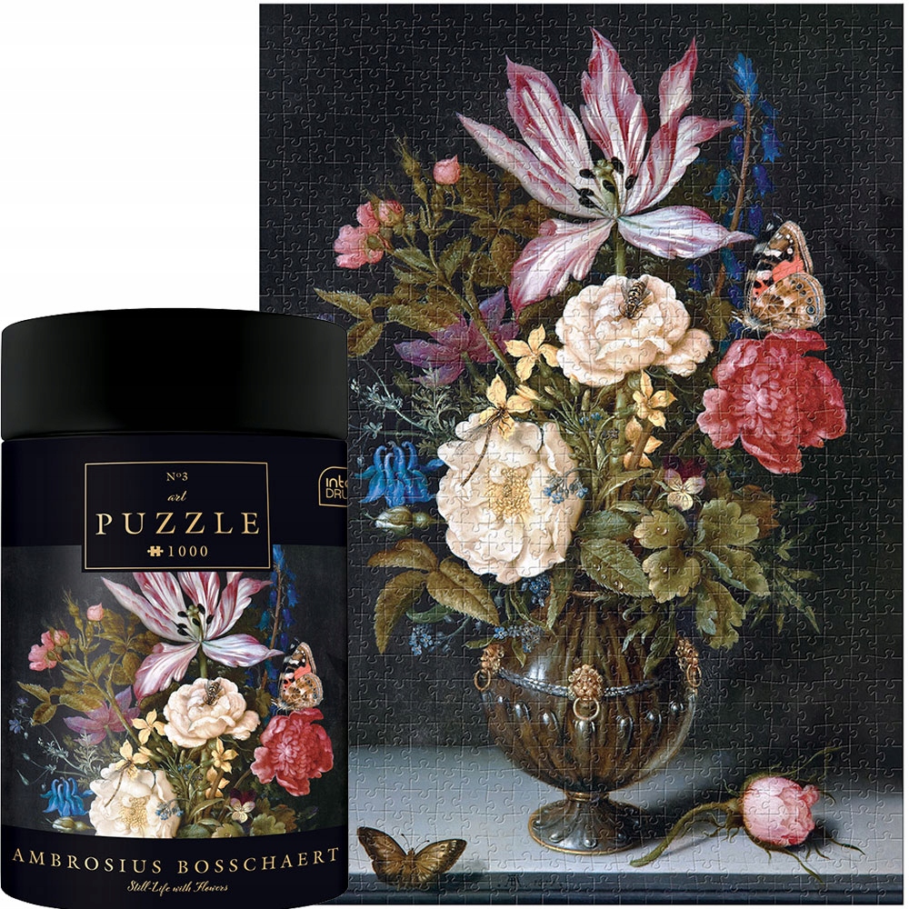 Klasické puzzle - Interdruk puzzle 1000 El Art Bosschaert zátiší s kvetmi