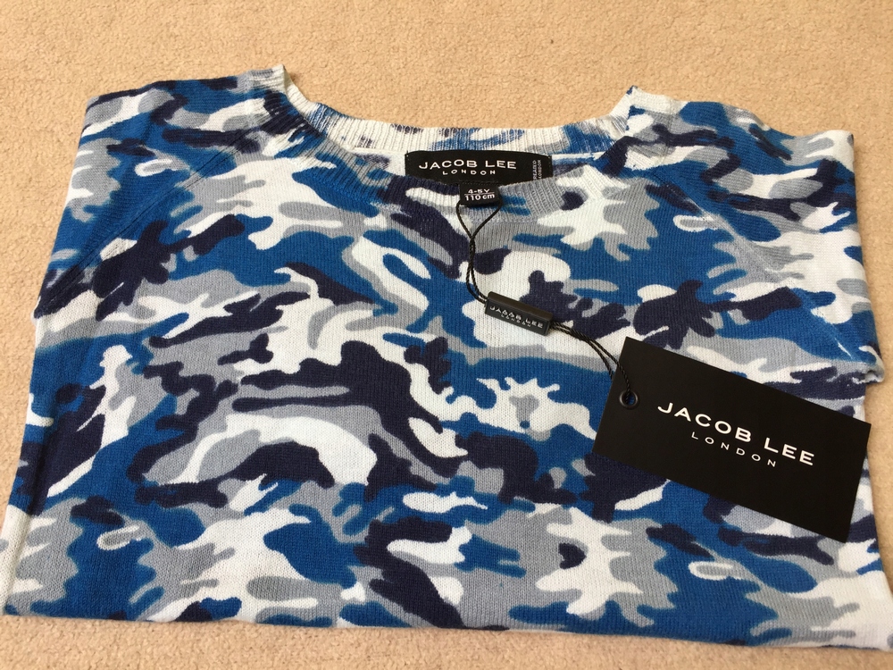 Detský sveter - Coccodrillo 152 Navy modrý sveter