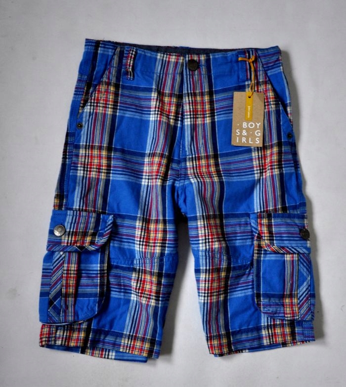 Detská košeľa - Šortky John Lewis 128 Red, Blue, viacfarebné