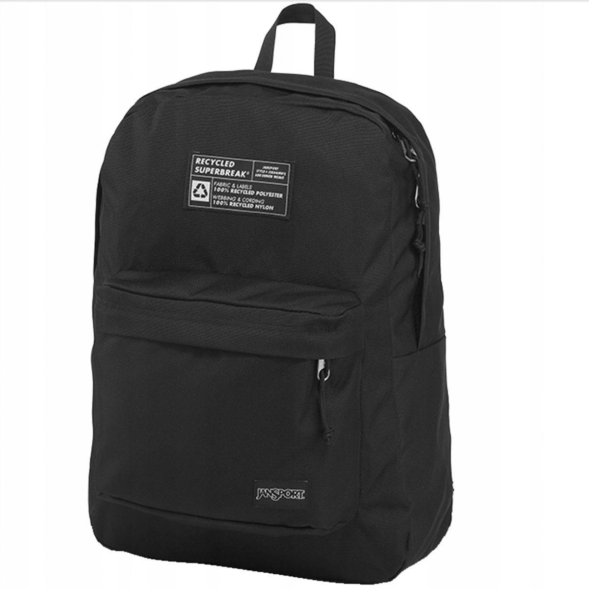 JanSport Recyklovaný čierny školský batoh Superbreak