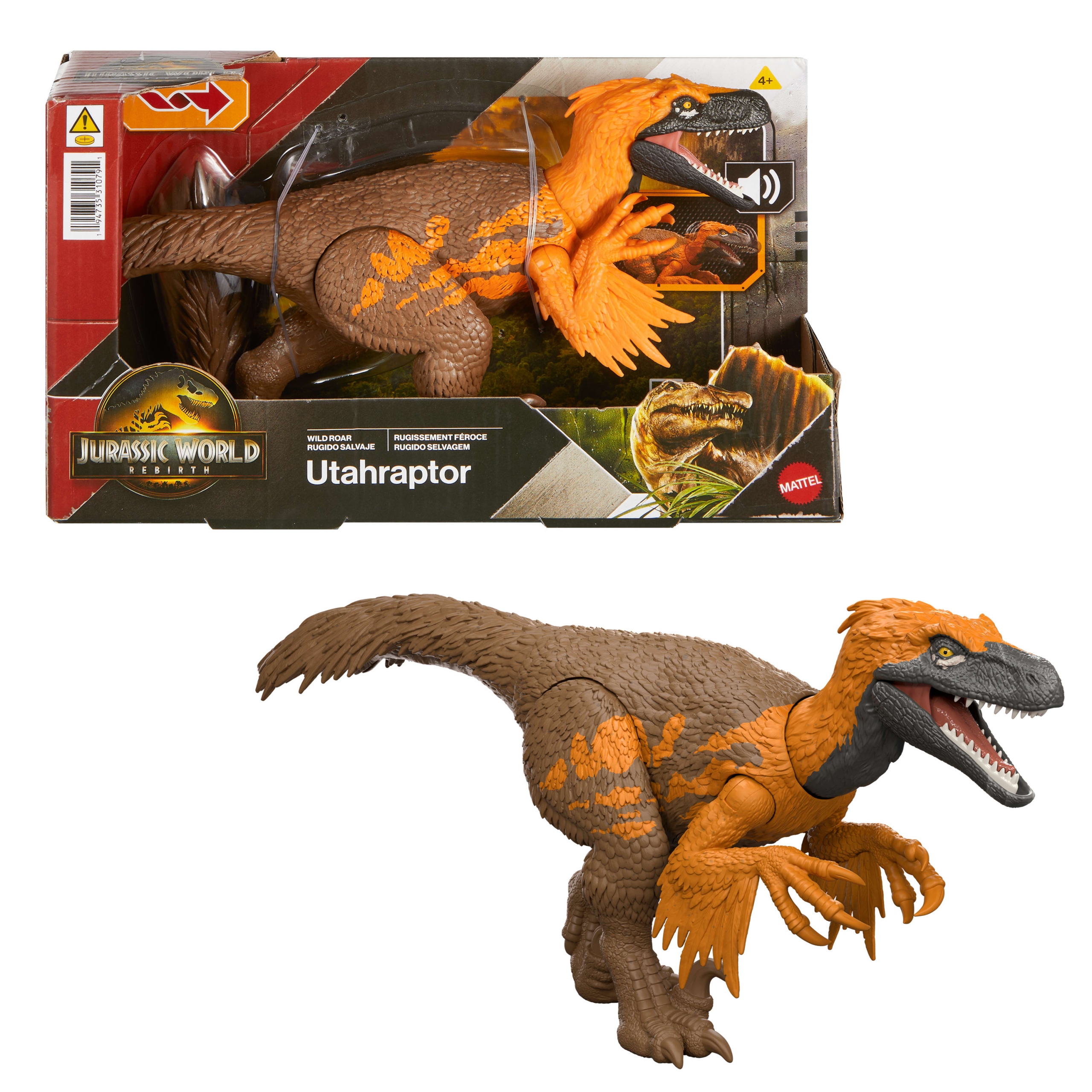 Mattel Jurský svet Figúrka Utahraptor Wild Rear