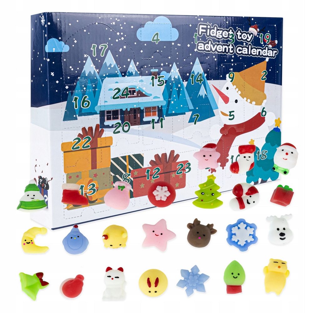 Stláčacia hračka - Advent Calendar Moch Squishy Gniotki