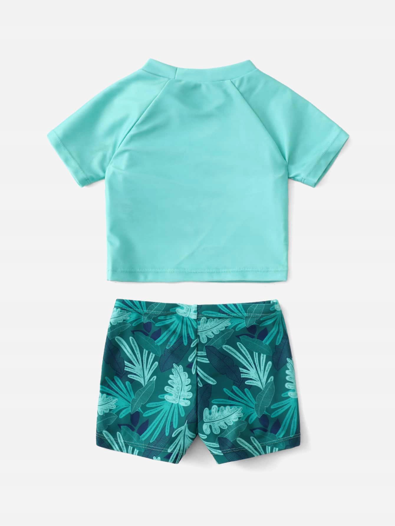 Detské plavky - Dva kusy Shein outfit. 90 zelená