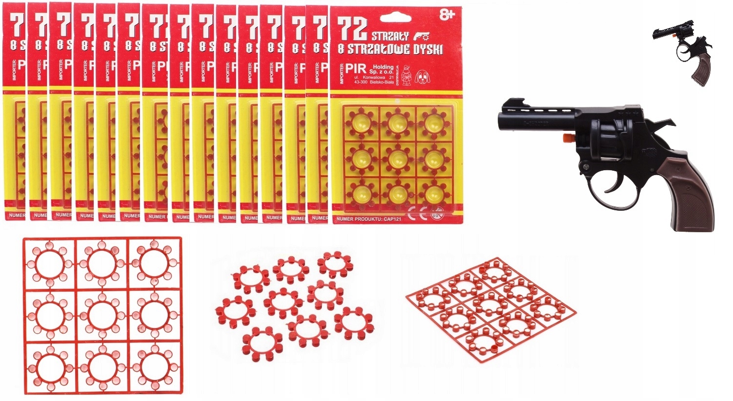 Detská pištoľ - Capshans Bloss Bloster - Set 15 x 72 = 1080 záberov + pištoľ