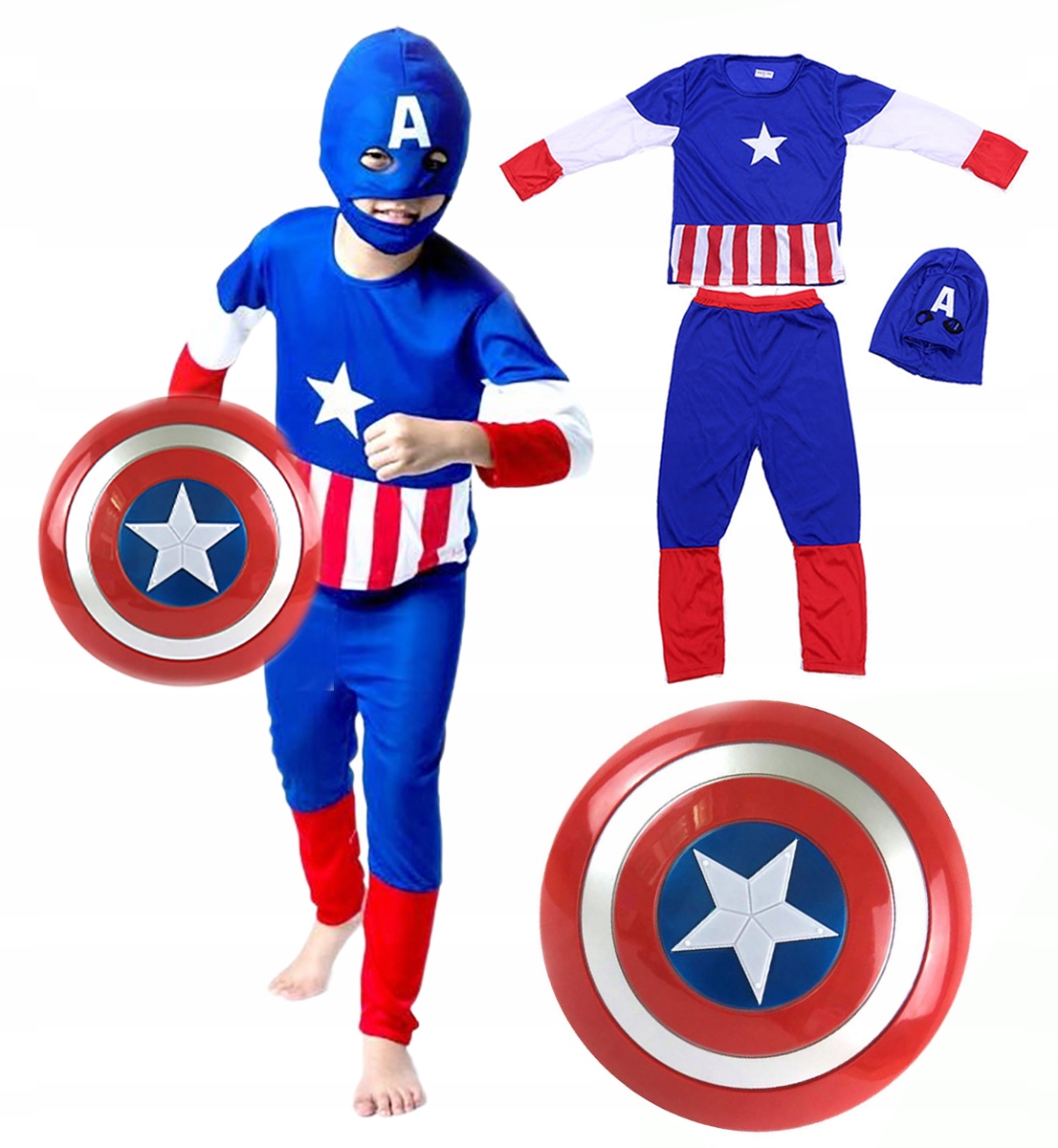 Kostým pre chlapca- Kostým kapitán Amerika Stoys 98-110