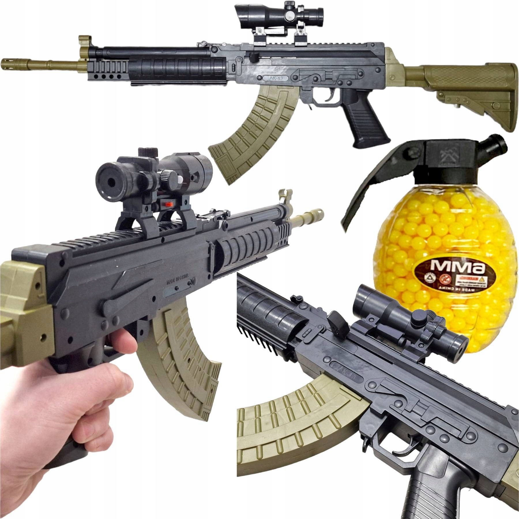 Detská pištoľ - ASG AK47 Kalasznikow Ball Rifle+ 800 loptičiek