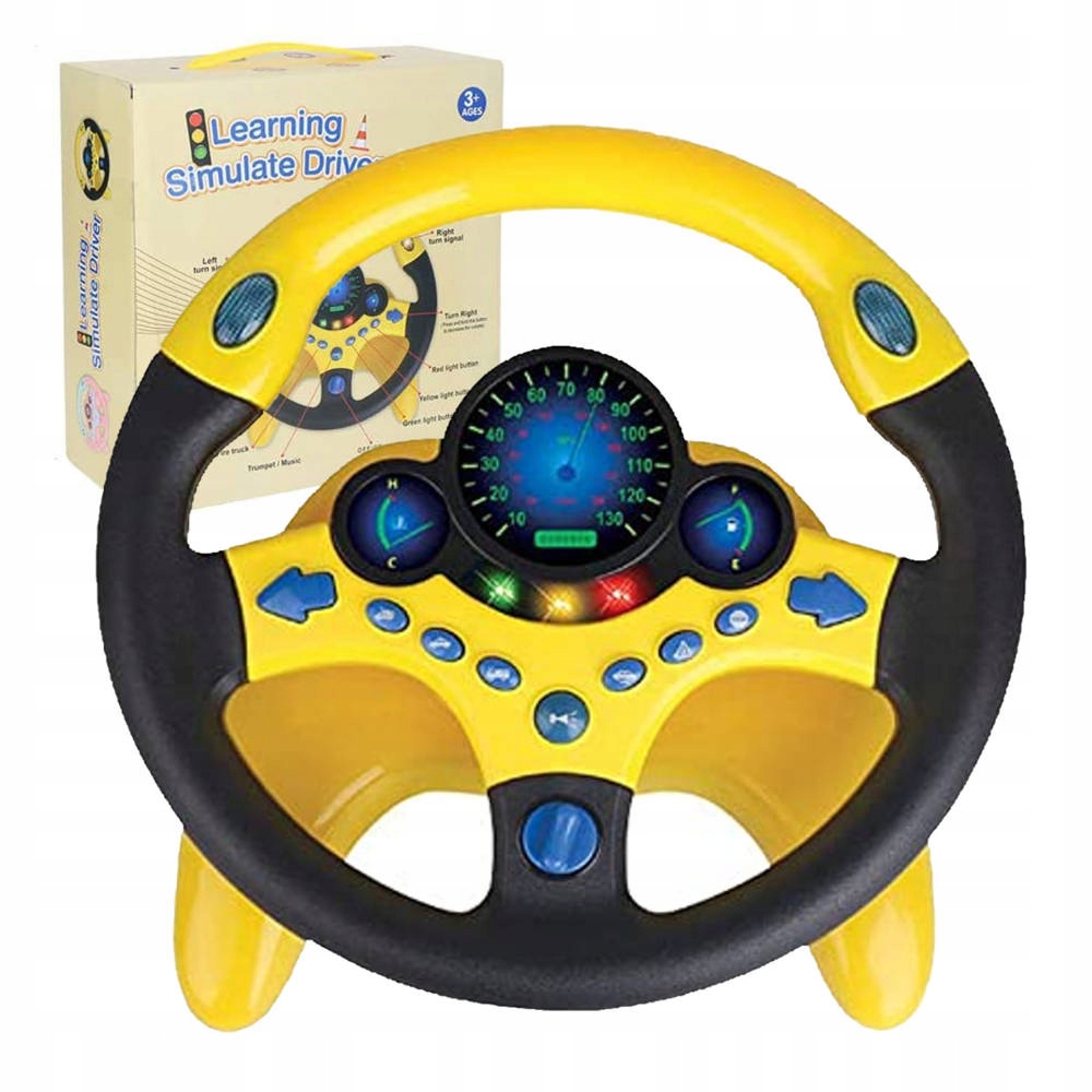Simulátor jazdy - Detský volant Interaktívne jazdné simulátorové svetlá