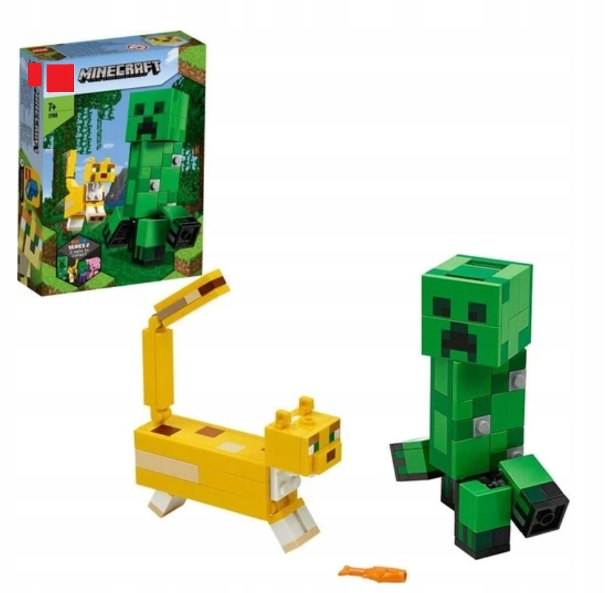 Lego Minecraft 21156 BigFig Creeper a Ocelot