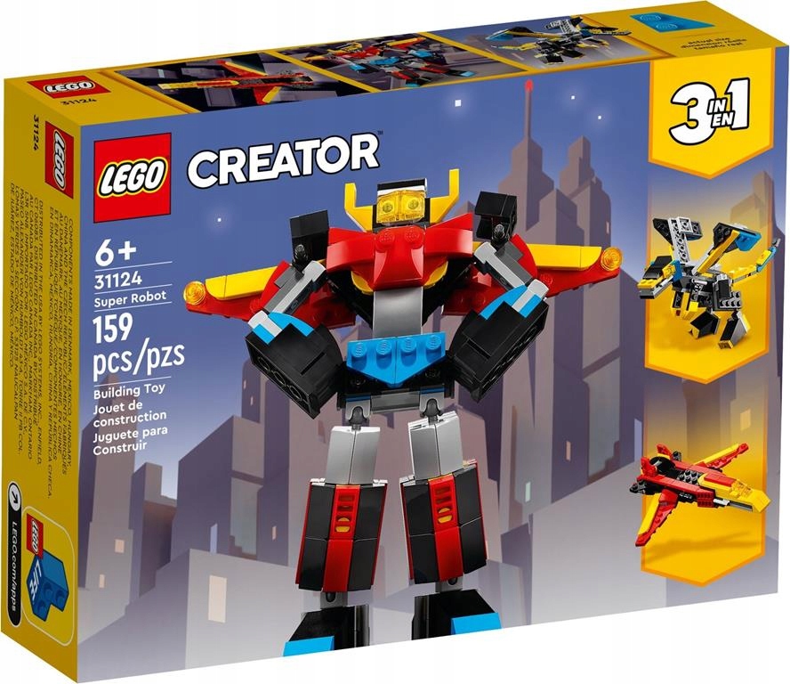 Stavebnica LEGO Creator 3 w 1 - Tvorca Lego 31124 Super Robot Blocks