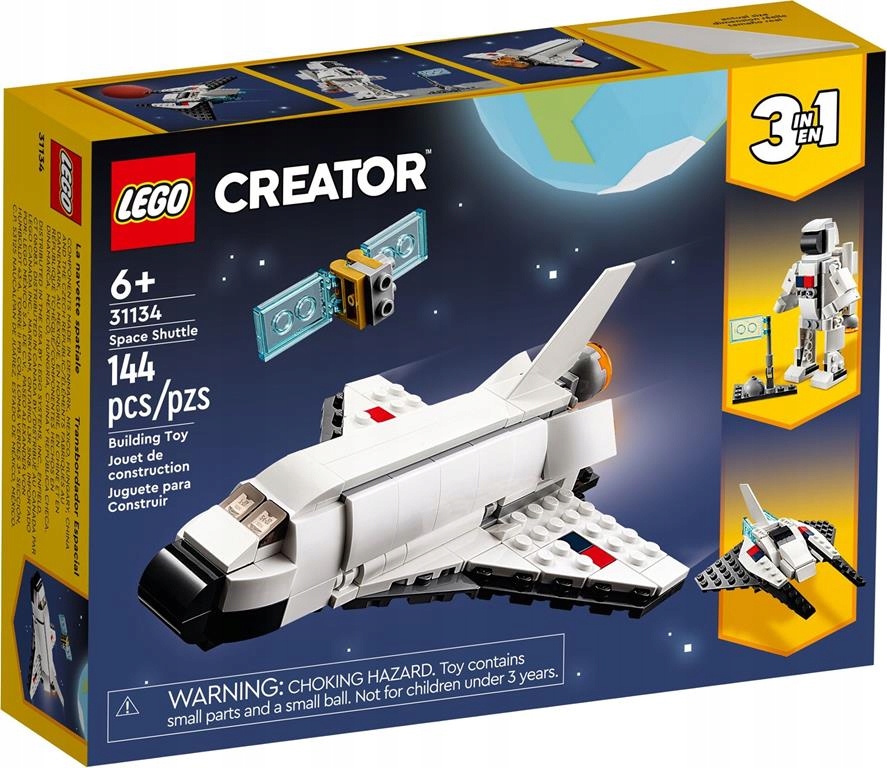 Stavebnica LEGO Creator 3 w 1 - LEGO CREATOR 31134 VESMÍRNY RAKETOPLÁN 3 V 1 TEHLY