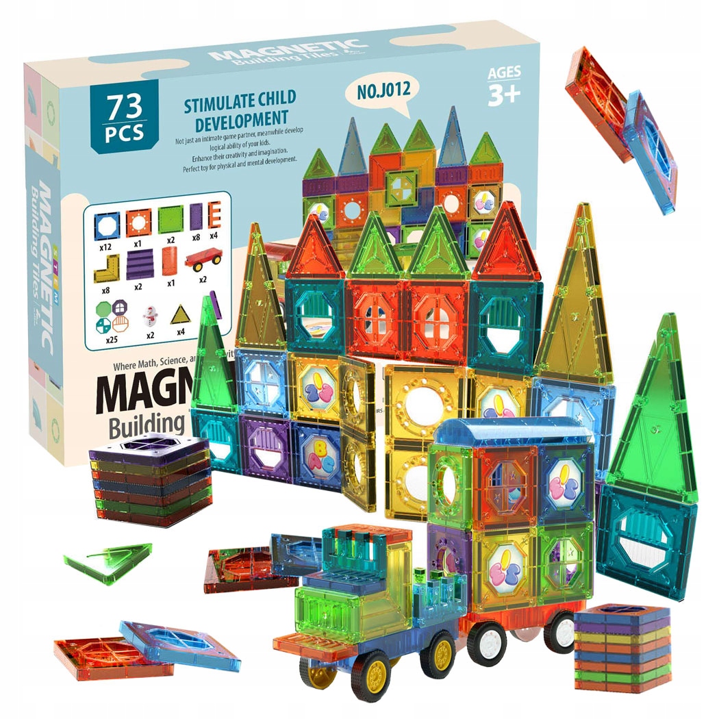 Magnetická stavebnica - MAGNETICKÉ STAVEBNÉ BLOKY VEĽKÉ 3D PANELY