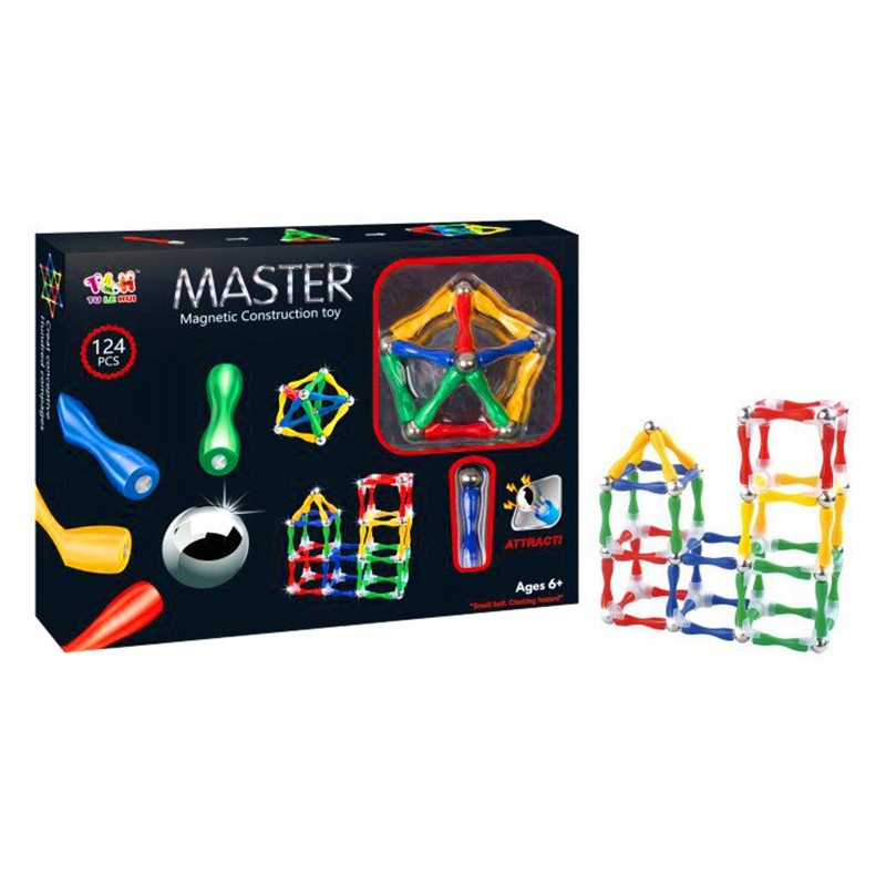 Magnetická stavebnica - KINDI KIDS BÁBIKA Jednorožec Minnie Mello + doplnky