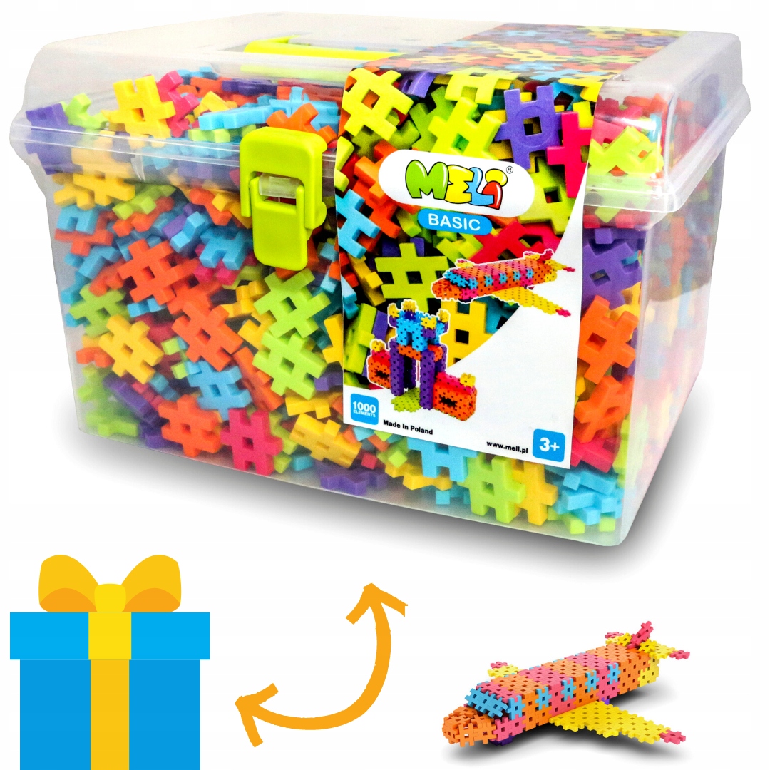 Meli Waffle Blocks Basic Travel Box 1000 ks. 50004