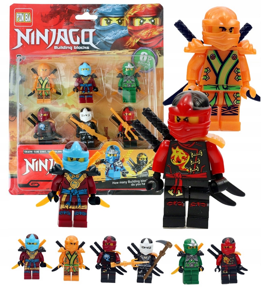 Plastová stavebnica - Mini Ninjago figuríny 6 kusov Nová séria C